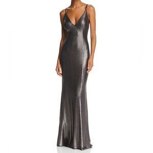 Aidan by Aidan Mattox Metallic Knit Mermaid Dress size 2